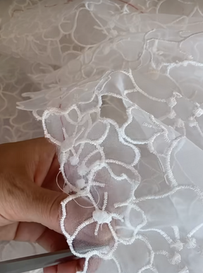 Ivory Organza Lace - Khalisi