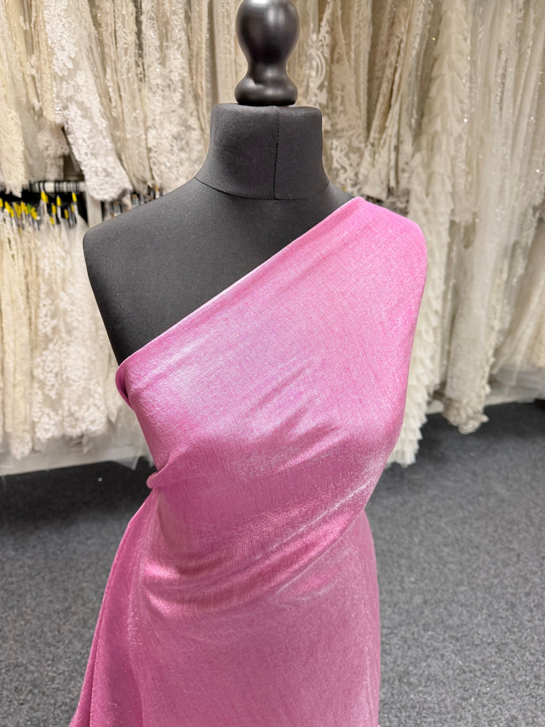 Pink Viscose Blend Fabric  - Ferrari