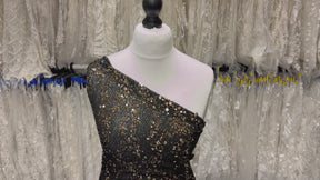 Gold Sequin Embellished Mesh - Connection