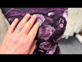 Purple Embroidery Lace - EB5024
