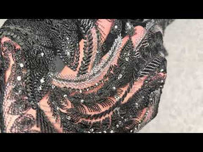 Black Sequin Lace - EB3048