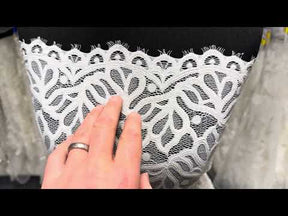 Ivory Stretch Raschel Lace - Tankara