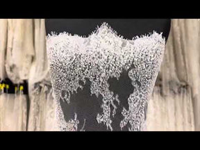 Ivory Hand Beaded Raschel Lace - Decima