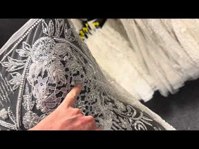 Ivory Beaded Lace - Kelly
