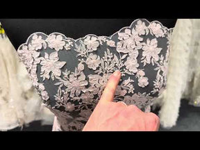 Shell Pink Embroidered Lace - EB3053