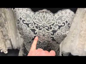 Ivory Sequin Embroidery Lace - EB3034