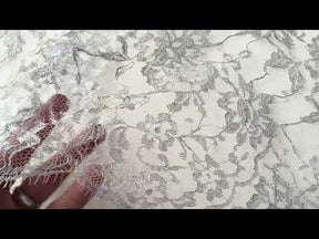 Silver Chantilly Lace - P193