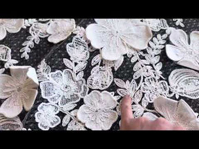 Ivory 3d Flower Lace – Cher