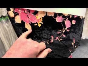 Pink on Black Velvet Burnout - Sacrosanct