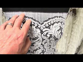 White Eco French Corded Lace - LA4007