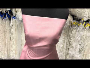 Light Rose Polyester Satin Backed Dupion - Clarity (P967)