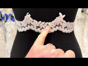 Ivory Corded Lace Trim - T662