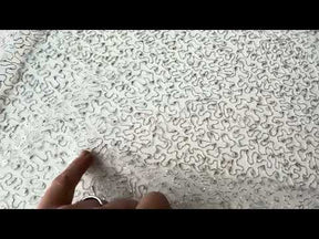Silver Embroidered Sequin Tulle – EB3001
