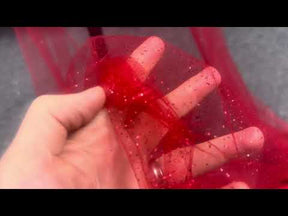 Red Glitter Tulle - Trumpet