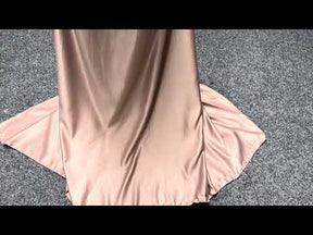 Coffee Polyester Satin - Majestic