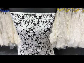 Silver Guipure Lace - P801