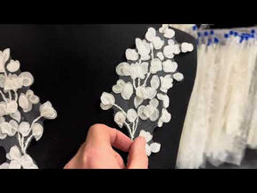 Ivory Embroidered Lace Appliques - MT6004