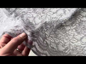 Pewter Grey Raschel Lace - Ezra