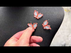 Burnt Orange Butterfly Applique - M1