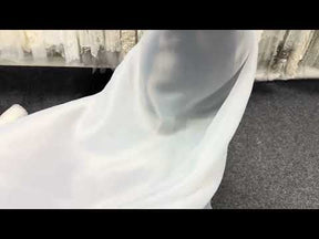 Ivory Polyester Satin Organza - PB2005