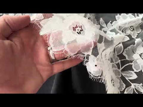 Ivory Raschel Lace - Kash