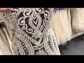 Ivory Corded Embroidery Lace - Blossom