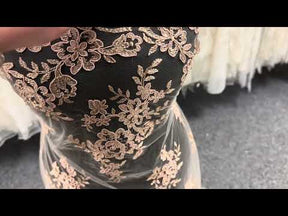 Nude Unbeaded Corded Lace - Nightfall