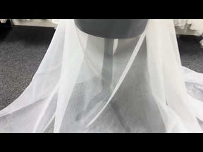 Pale Ivory Poly Organza - P150