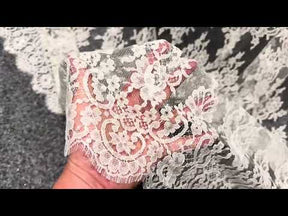 Ivory Wide Width Chantilly Bridal Lace - Therat