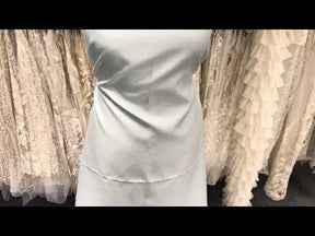 Aqua Polyester Satin Backed Dupion - Clarity (P967)