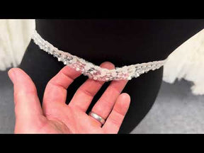 Ivory Beaded Sequin Edging - T929