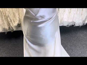 Ivory Silk Satin Chiffon  - Delicacy