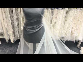 Ivory Polyester Organza - Ryder