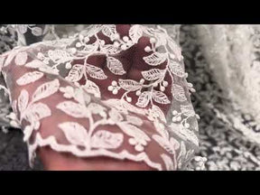 Ivory Embroidery Lace - EB5050