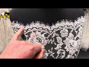 Ivory Beaded Chantilly Lace - Romilly