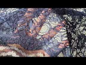 Arabian Blue Corded Lace - Tocca