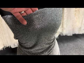 Black Glitter Knit with Silver Glitter - Ghost