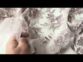 Pink Embroidery Lace - EB5048