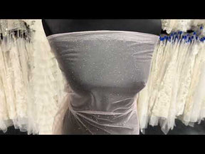 Pink with Silver Glitter Tulle - TU0053