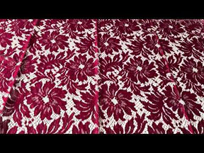 Red Chantilly Lace - P168