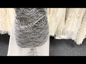 Ivory Raschel Lace - P412