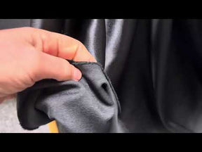 Black Polyester Crepe Back Satin - Desire