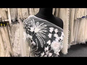 Ivory 3D Bridal Lace - Winnifred