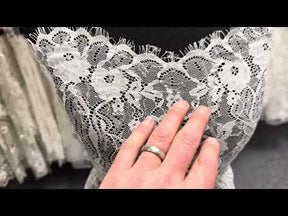 Ivory Sequin Lace - LB6005