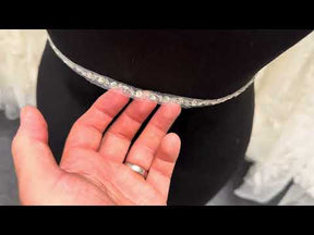Ivory Crystal Beaded Edging - EH1016