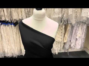 Black Polyester Crepe - Curiosity