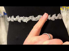 Ivory Beaded Lace Trim - T835