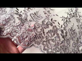 Taupe Corded Lace - LA7009