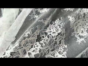 Ivory Raschel Lace - P378
