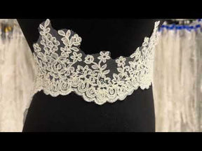 Ivory Corded Lace Trim - Insight